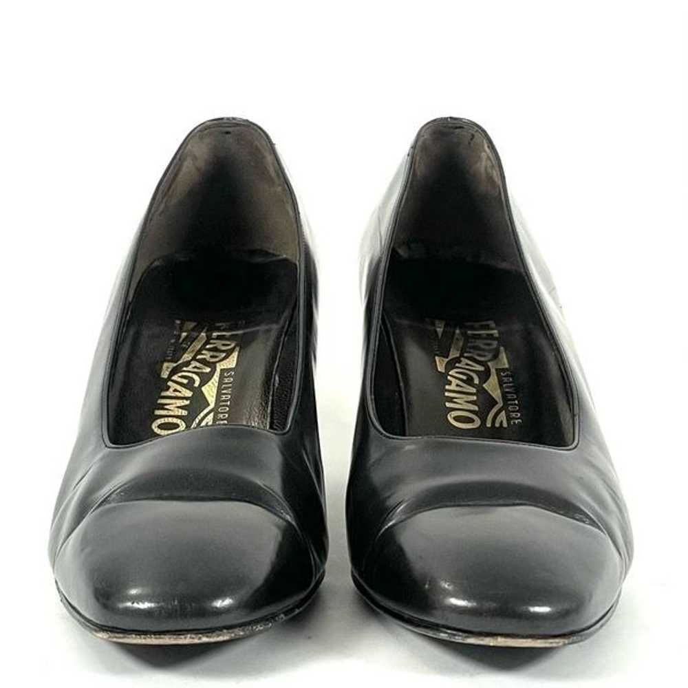 Salvatore Ferragamo Pumps Womens 9.5B Dark Charco… - image 7