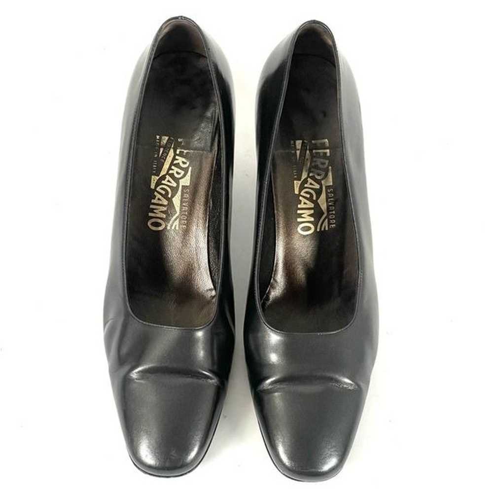 Salvatore Ferragamo Pumps Womens 9.5B Dark Charco… - image 8