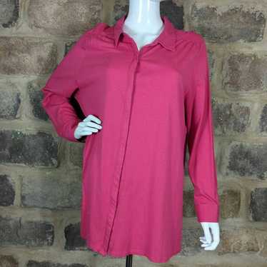 Other J. Jill pink button up cotton & modal shirt… - image 1