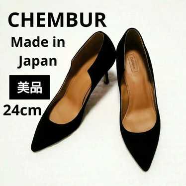 Brand new 【CHEMBUR】Chamber ★ Suede pumps black col