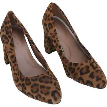 Aerosoles Bettie Leopard Print Faux Suede Heels, B