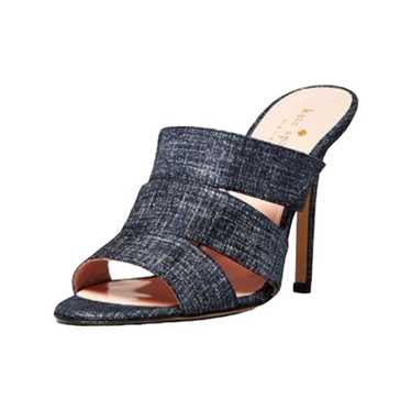 Kate Spade 7.5 Fission Denim Heeled Sandals - image 1