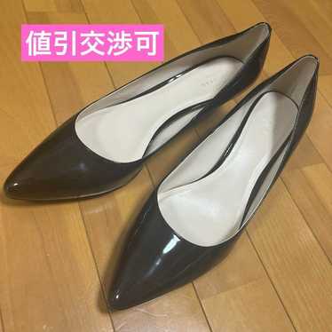 Cole Haan Patent Pointed Toe Black