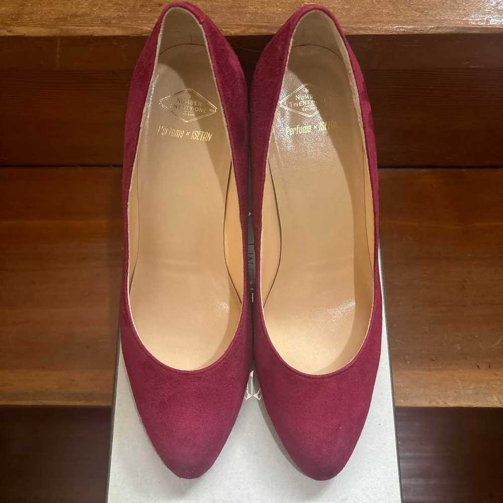 Perfume x ISETAN Collaborative Pumps Wine Suede D… - image 5