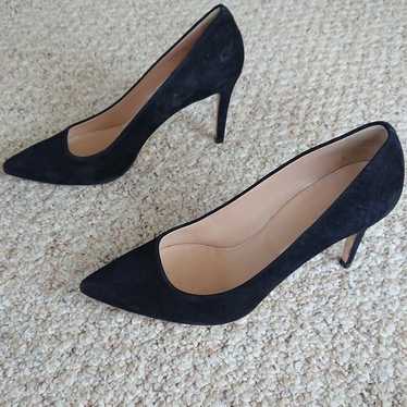 J. Crew Elsie suede black pumps size 8.5