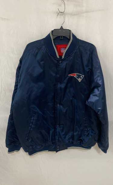 NFL NE Patriots Men Navy Bomber Jacket L