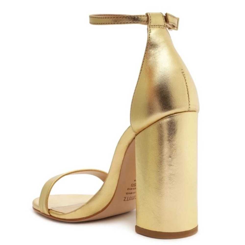 SCHUTZ Ouro Claro Orch Cadey Lee Ankle Strap Sand… - image 4