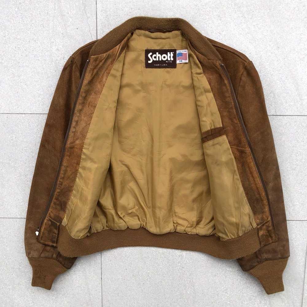 Bomber Jacket × Schott × Vintage Vintage SCHOTT N… - image 3