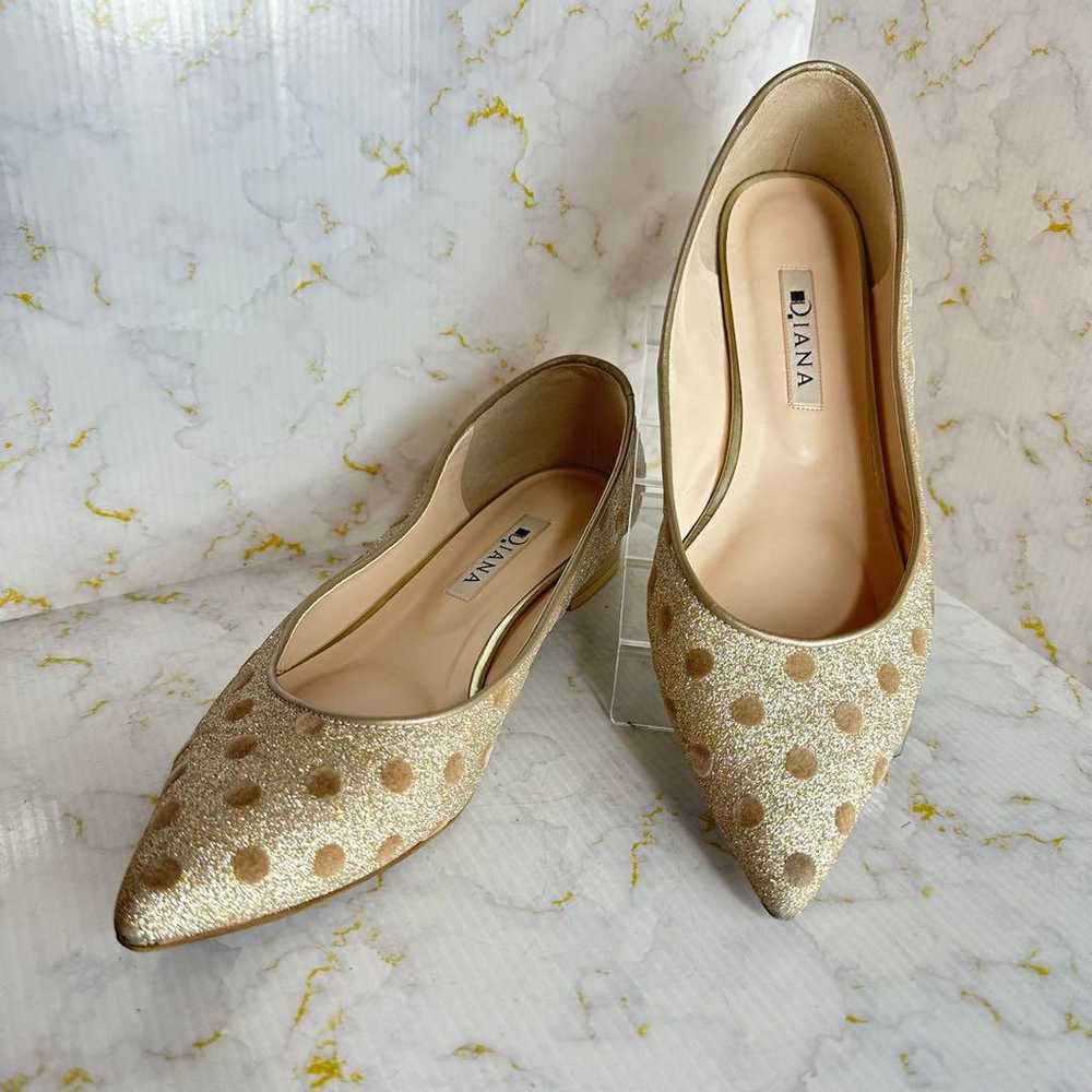 DIANA/Diana ✨ Beautiful Polka Dot Flat Pumps Gold… - image 10