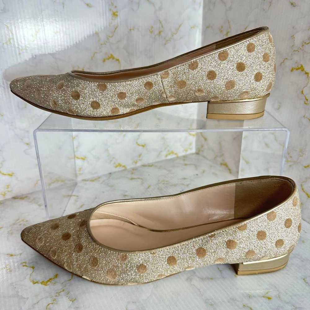 DIANA/Diana ✨ Beautiful Polka Dot Flat Pumps Gold… - image 2