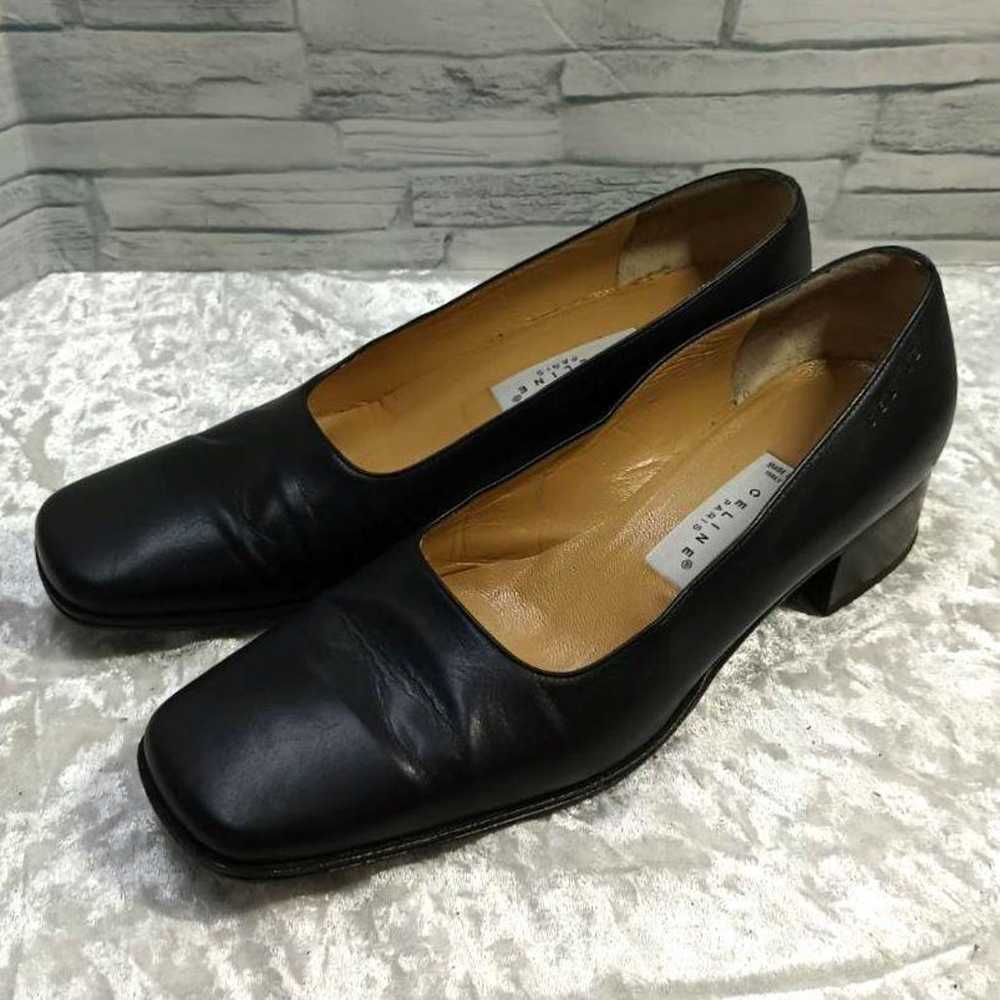 【Excellent Condition】✨CELINE Pumps Black Leather … - image 1