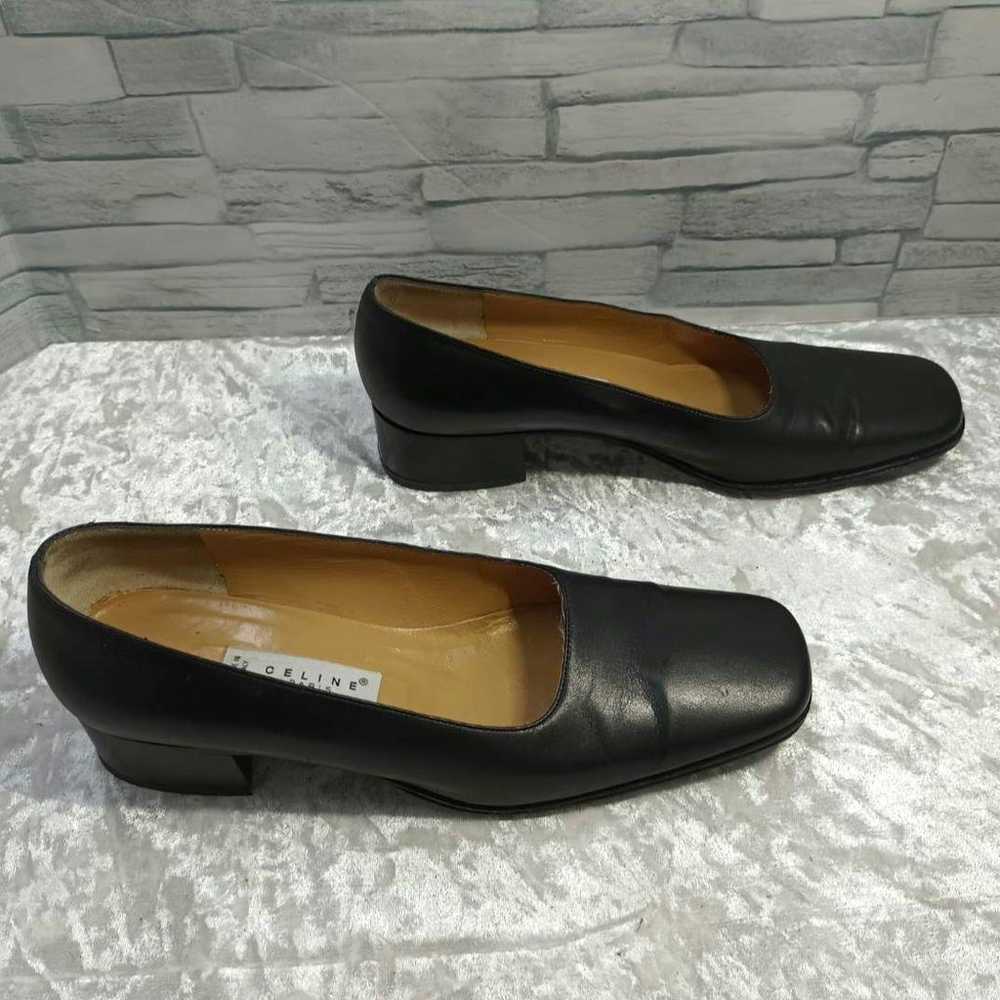 【Excellent Condition】✨CELINE Pumps Black Leather … - image 8