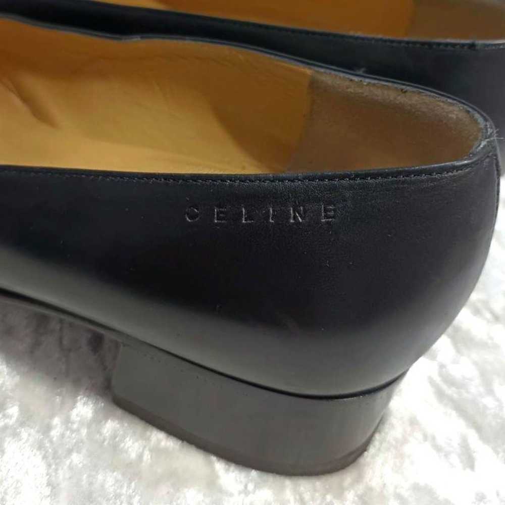 【Excellent Condition】✨CELINE Pumps Black Leather … - image 9