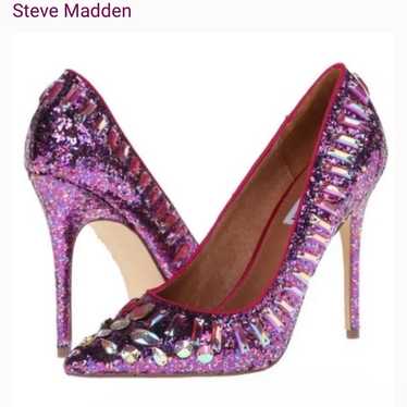 Steve Madden Galaxxie Glitter/ Rhinestone Pumps