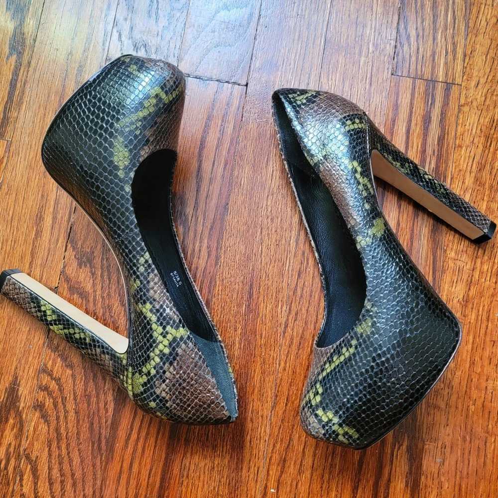 Brian Atwood Savita Platform Pump in Snakeskin  s… - image 2