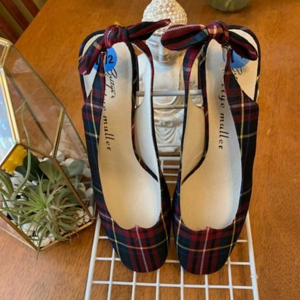 Bettye Muller Wisp Plaid Slingback - image 2