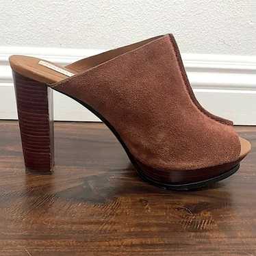 See by Chloe brown sued mules size 36 1/2 - image 1