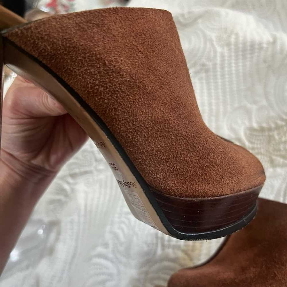 See by Chloe brown sued mules size 36 1/2 - image 6