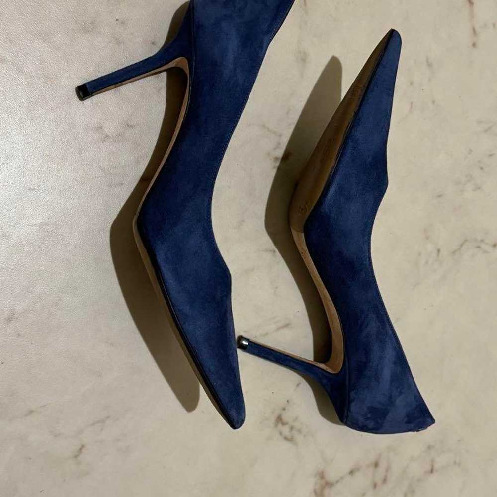 Excellent condition ✨ JIMMY CHOO Navy Suede Pumps - image 10