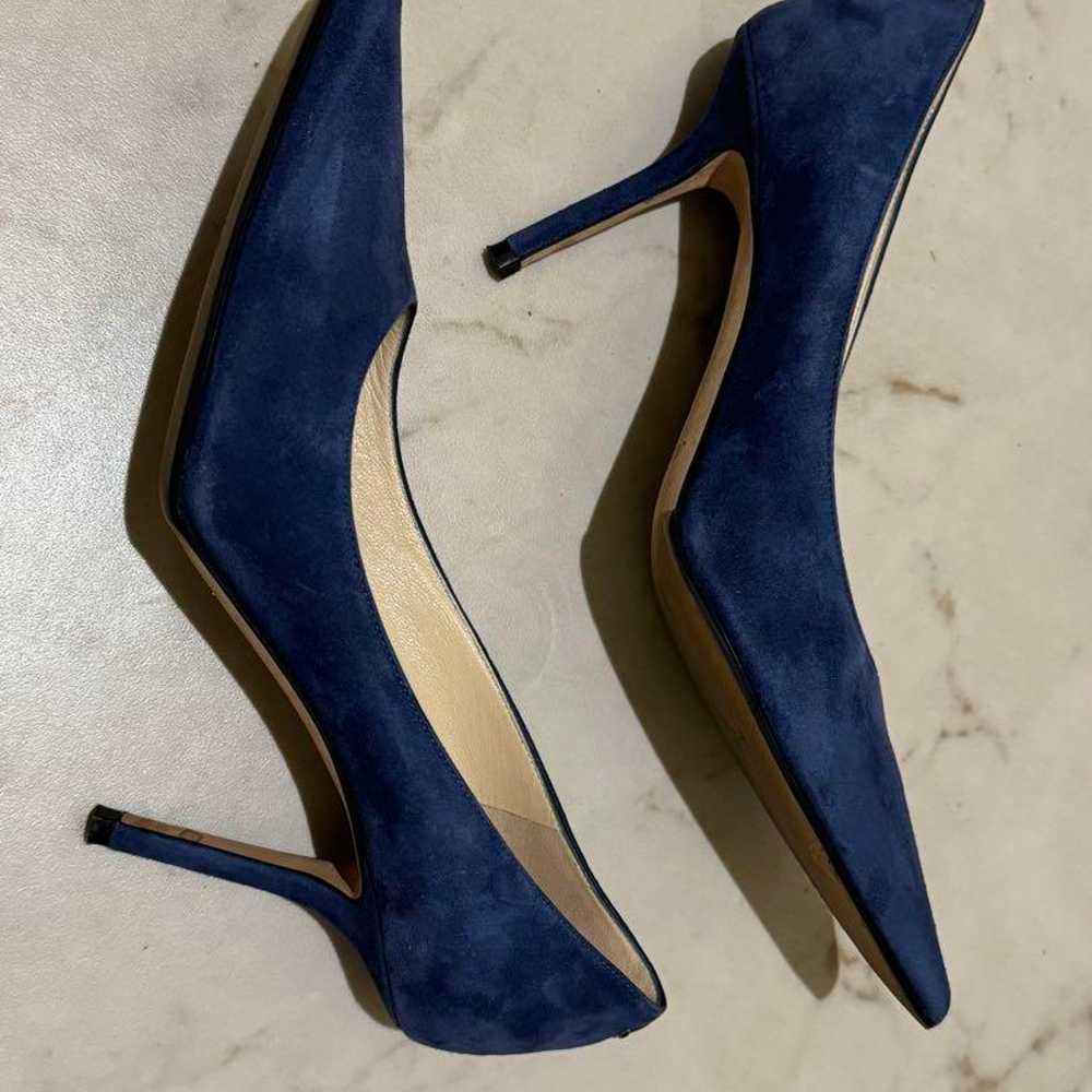 Excellent condition ✨ JIMMY CHOO Navy Suede Pumps - image 11