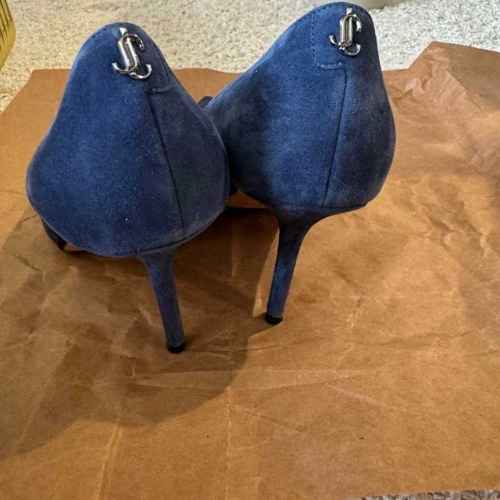 Excellent condition ✨ JIMMY CHOO Navy Suede Pumps - image 4