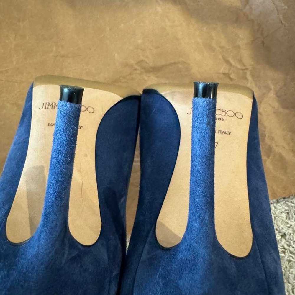 Excellent condition ✨ JIMMY CHOO Navy Suede Pumps - image 5