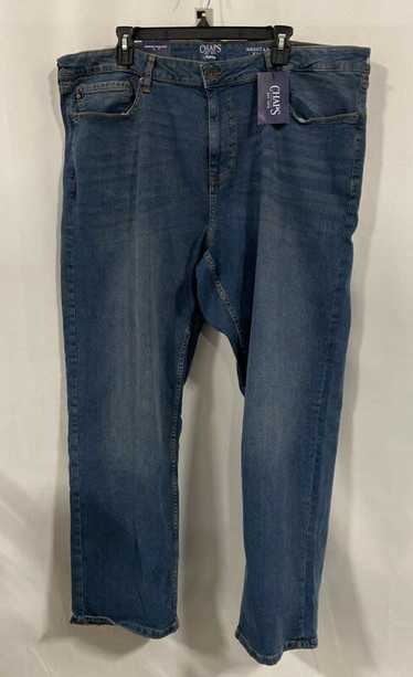 NWT Chaps Mens Blue Pockets Regular Fit Denim Str… - image 1