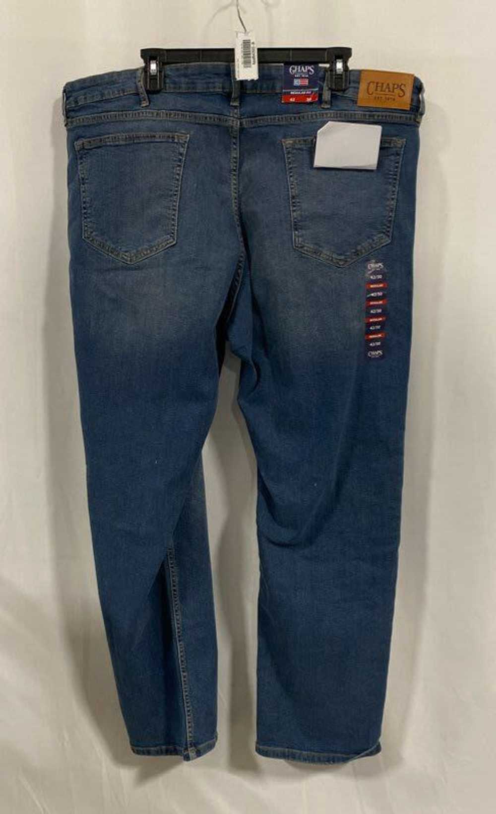 NWT Chaps Mens Blue Pockets Regular Fit Denim Str… - image 2