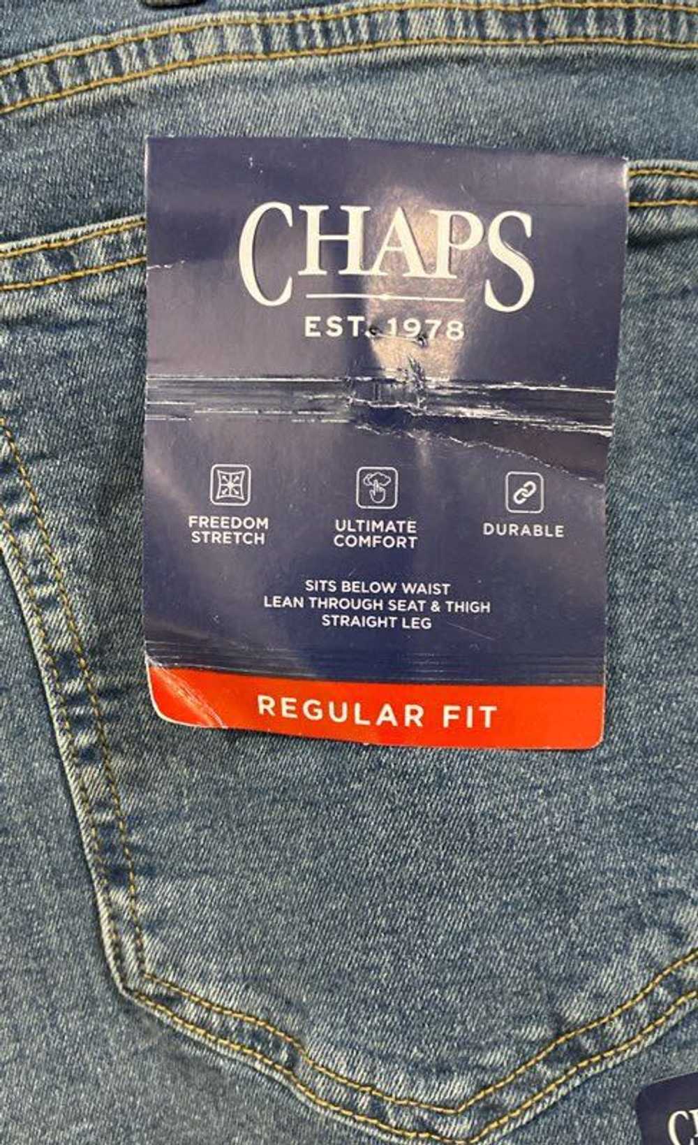 NWT Chaps Mens Blue Pockets Regular Fit Denim Str… - image 5