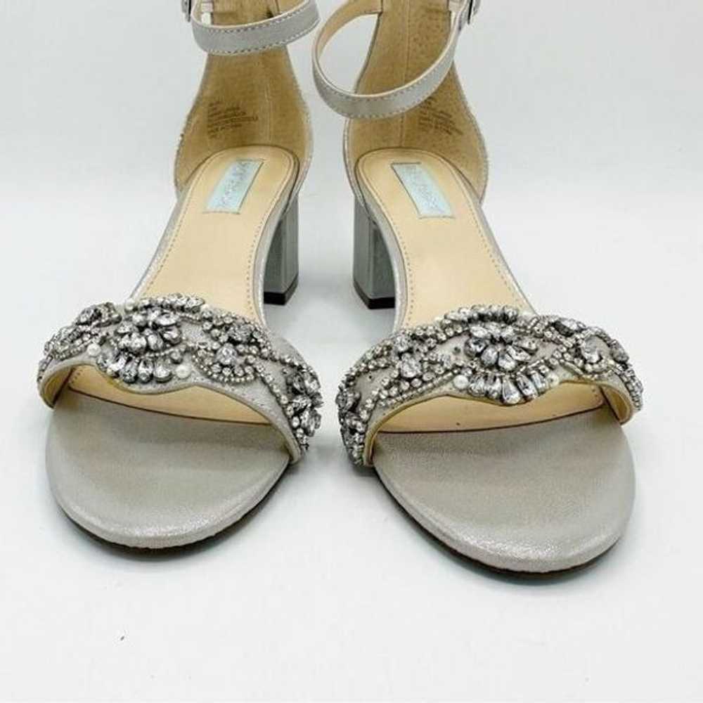 Betsey Johnson Women's Mel Jeweled Block Heels Sa… - image 4