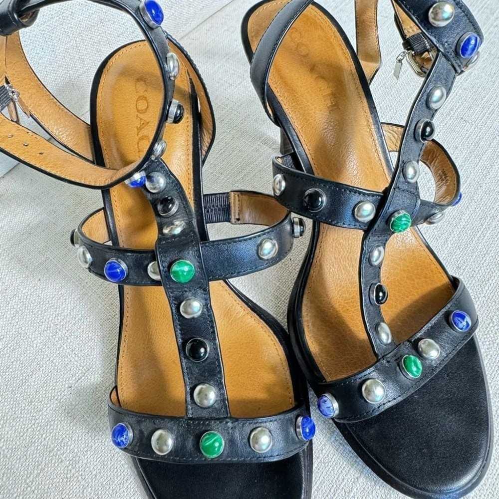 COACH Isabel Black Studded Heels |US 10 - image 5