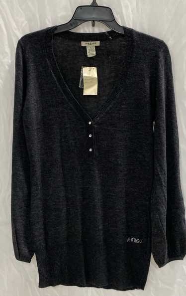 NWT Vertigo Paris Womens Gray Long Sleeve Pullover