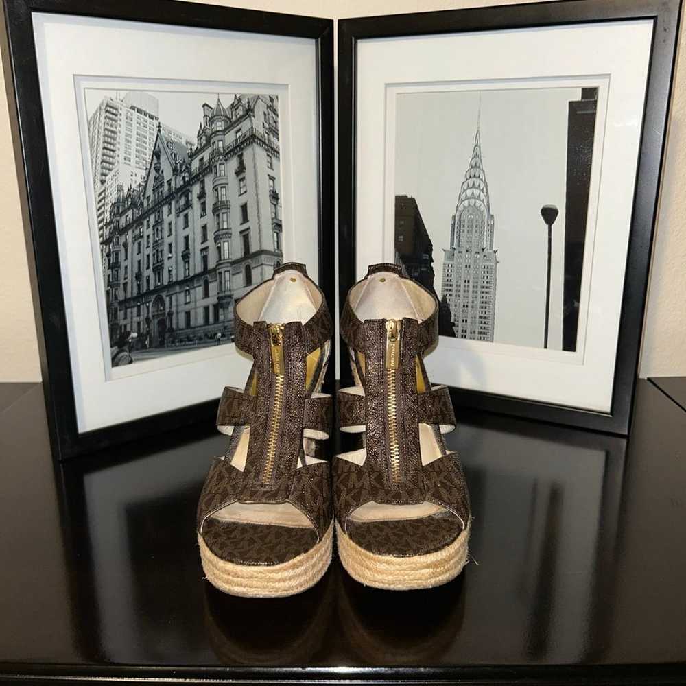 Michael Kors, brown wedge shoes - image 1