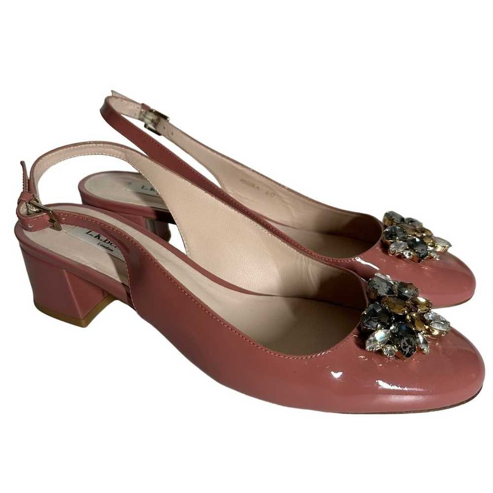 LK Bennett Elvira Slingback Courts Pin-Dark Pink … - image 1