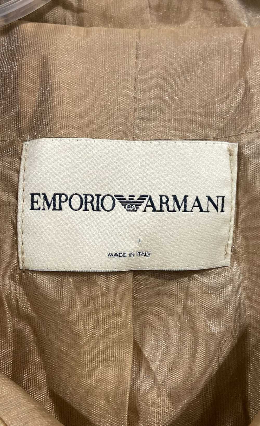 Emporio Armani Women Beige Vintage Long Coat S - image 4