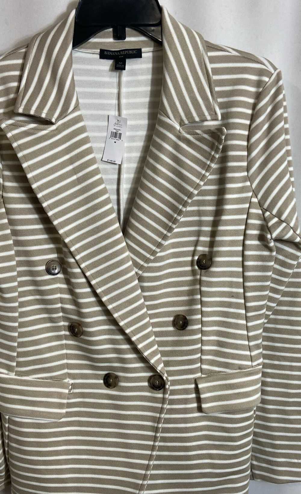 NWT Banana Republic Womens Tan White Striped Doub… - image 3