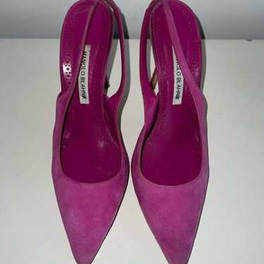 Manolo Blahnik Pink Heels - Size 40 - image 1