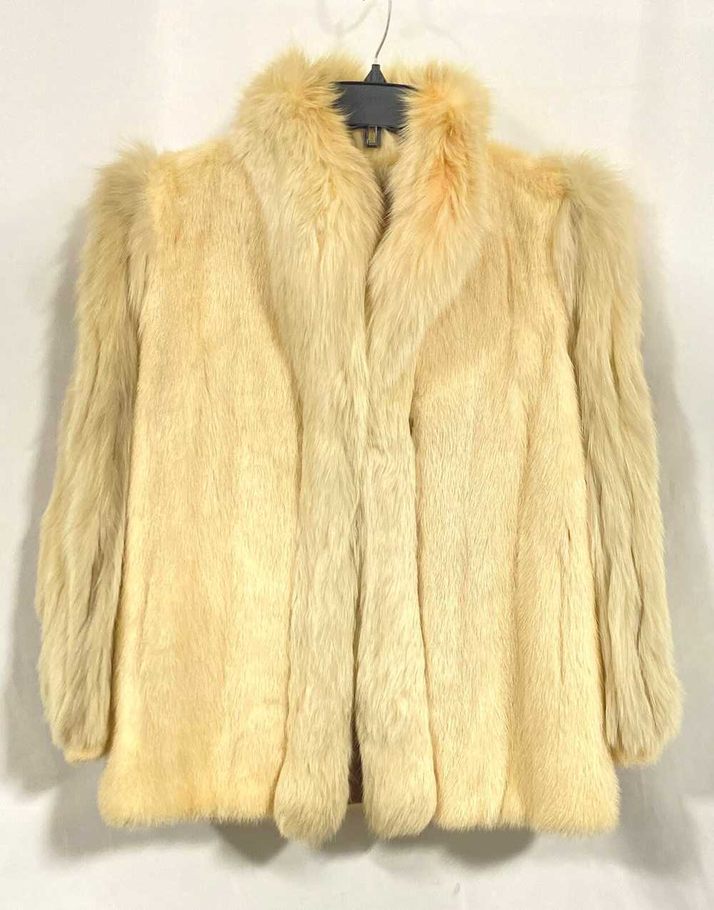 Saga Mink Women Ivory Fur Coat L - image 1