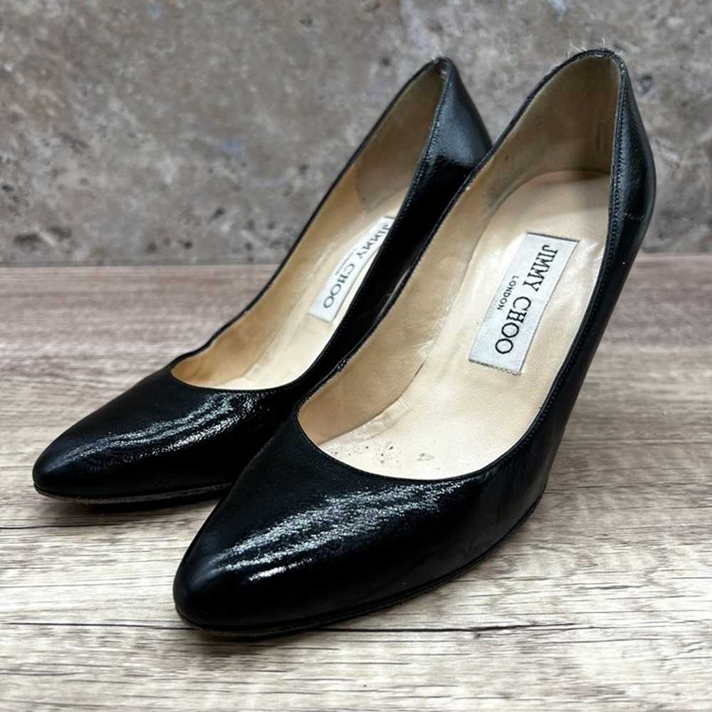 Jimmy Choo Pumps Heels Women Size 34.5 Black Soli… - image 1