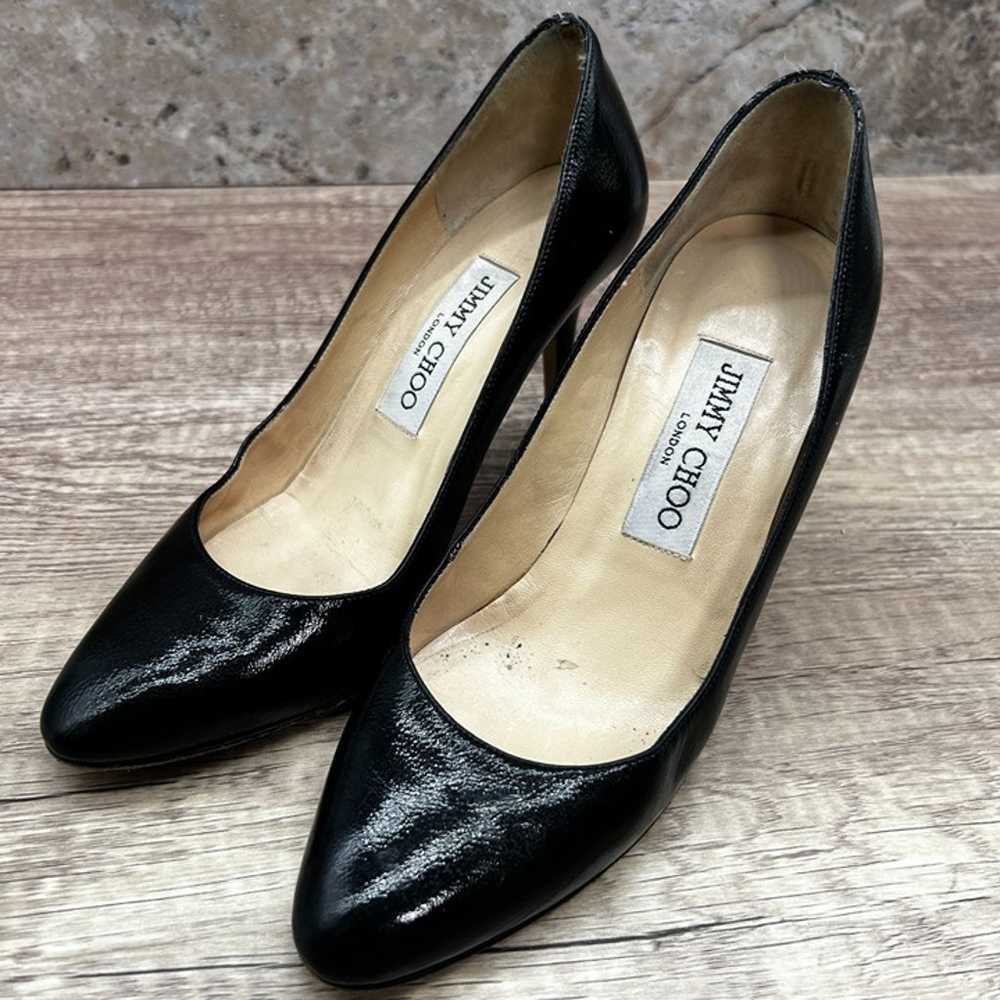 Jimmy Choo Pumps Heels Women Size 34.5 Black Soli… - image 2