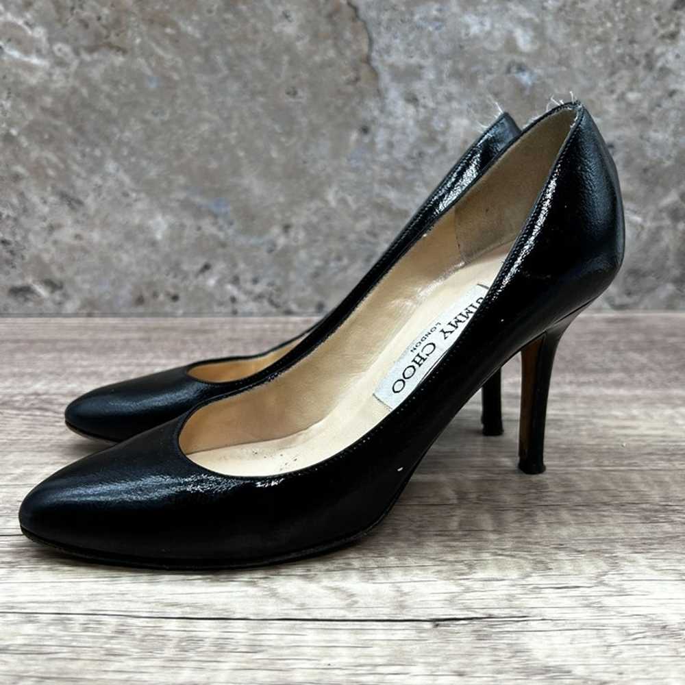 Jimmy Choo Pumps Heels Women Size 34.5 Black Soli… - image 3