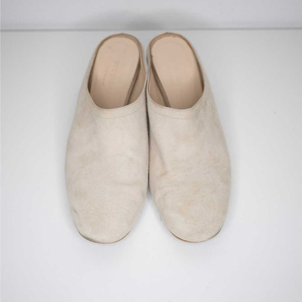 Everlane The Day Heel Mule Bone Cream Suede Block… - image 3