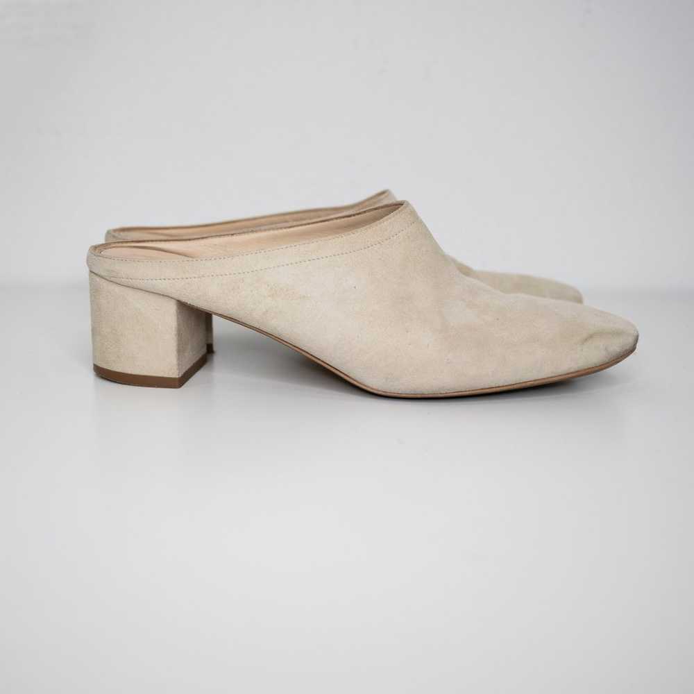 Everlane The Day Heel Mule Bone Cream Suede Block… - image 4