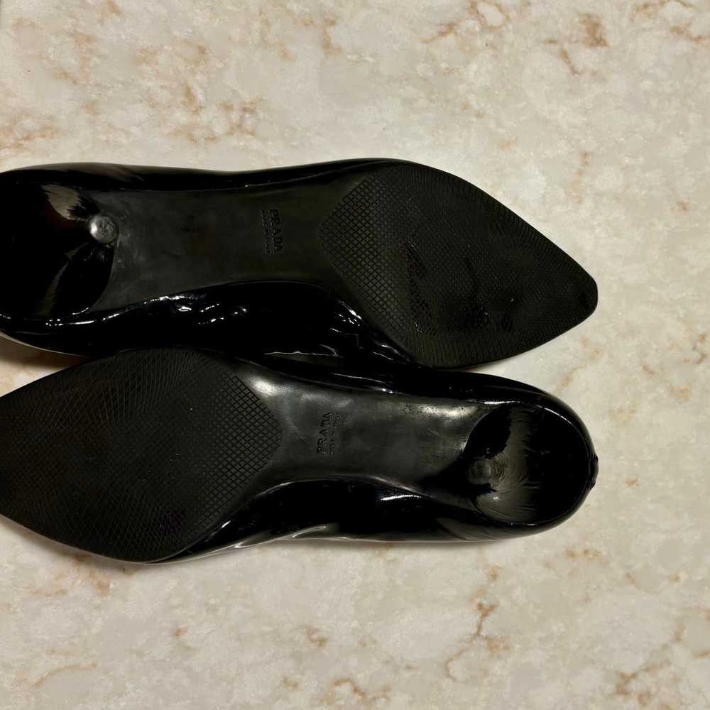 Black Prada Patent Leather Heels - image 3