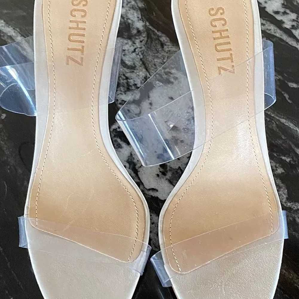 Schutz Ariella 100m Sandals Beige Heels Women Siz… - image 2