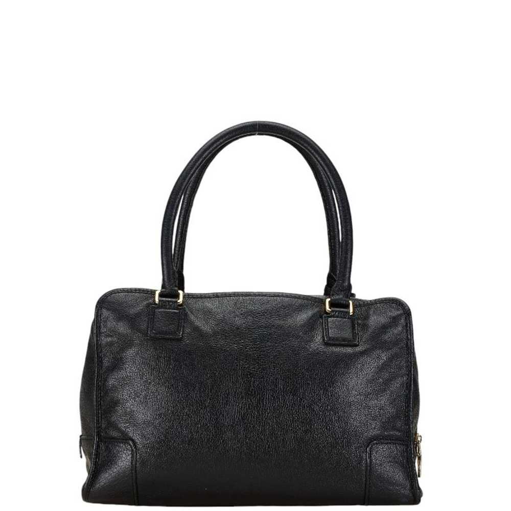 Loewe LOEWE Amazona 36 Anagram Handbag Black Leat… - image 4