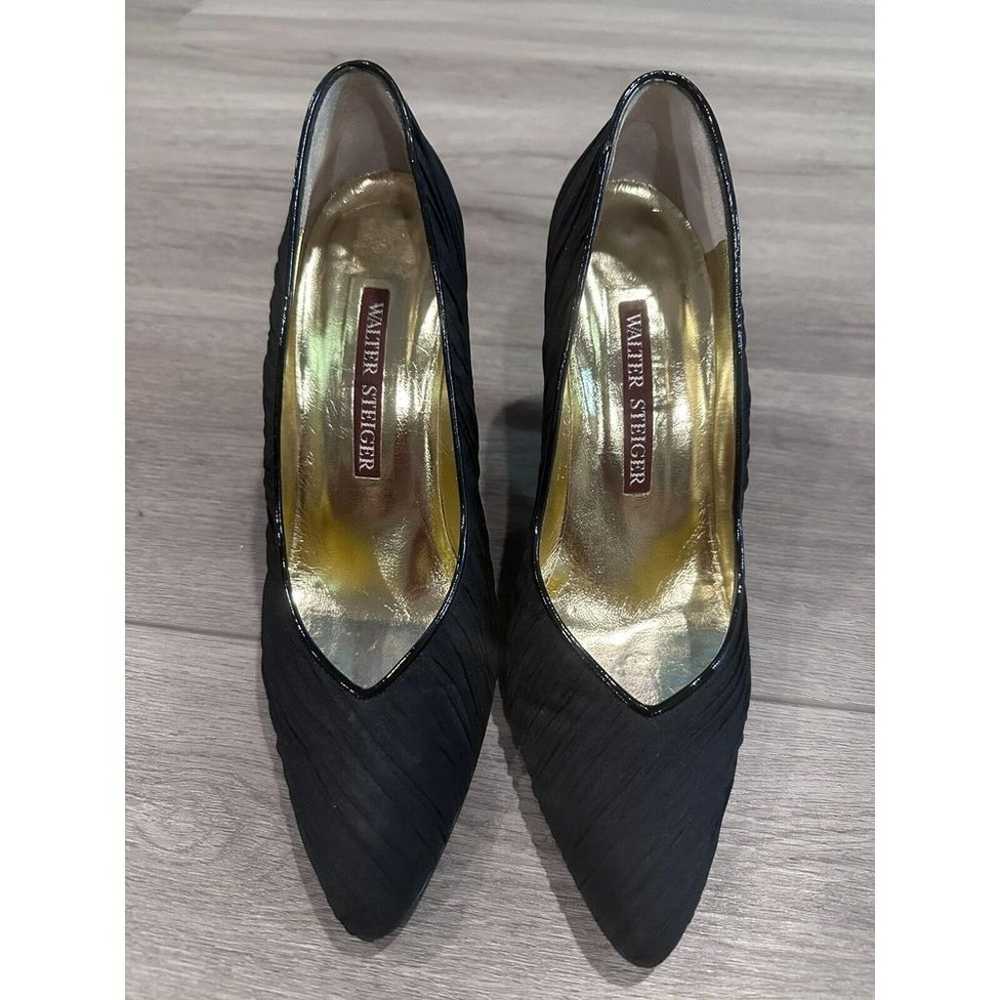 Gorgeous Walter Steiger Black Heels Pumps. Size 9… - image 2