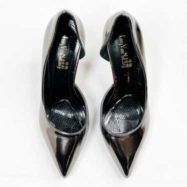 Leng Yan Nv Lang Silver Metallic Patent Leather Po