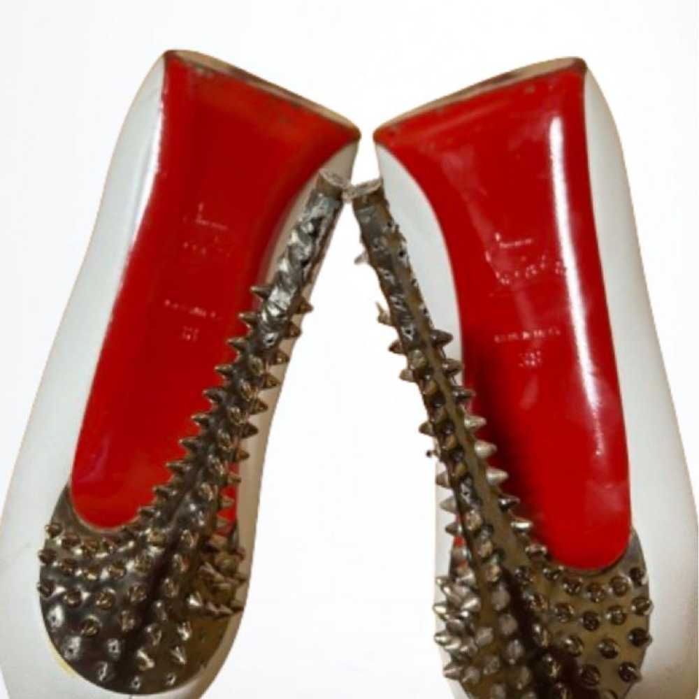 Christian Louboutin open-toe pumps. - image 4