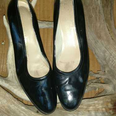 Salvatore Ferragamo Black Patent Leather